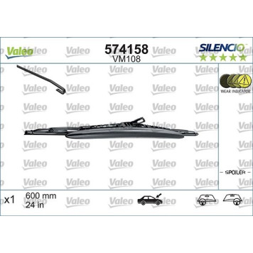574158 Valeo Scheibenwischer 574158 - Silencio Performance 574158 Valeo Scheibenwischer 574158 - Silencio Performance