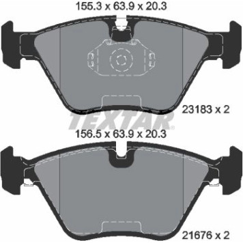 2318302 Textar Bremsbelagsatz 2318302