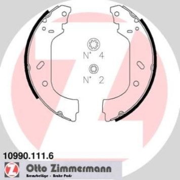 10990.111.6 ZIMMERMANN Bremsbacken 10990.111.6 10990.111.6 ZIMMERMANN Bremsbacken 10990.111.6