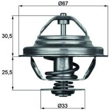 TX 27 71D MAHLE Kühlmittelthermostat TX 27 71D, 71 °C – u. a. für BMW 5er (E28), 3er (E30), 6er (E24) – OE Nummer 11531466174 - l TX 27 71D MAHLE Kühlmittelthermostat TX 27 71D, 71 °C – u. a. für BMW 5er (E28), 3er (E30), 6er (E24) – OE Nummer 11531466174 - l