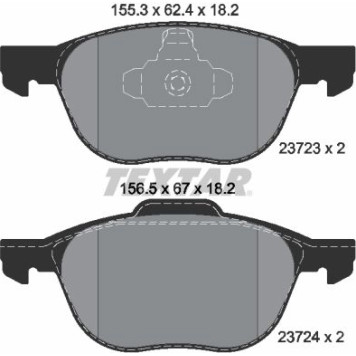 2372301 Textar Bremsbelagsatz 2372301