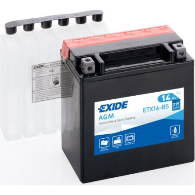 EXIDE Starterbatterie | ETX16-BS