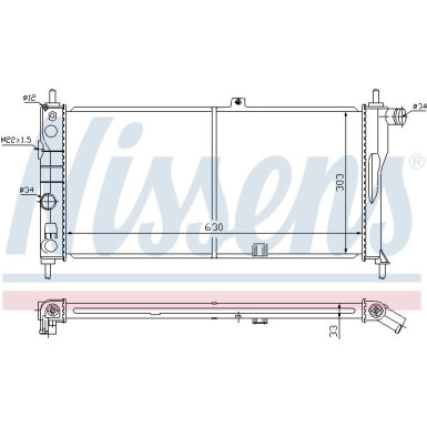 Wasserkühler PKW | OPEL Kadett E | 632741