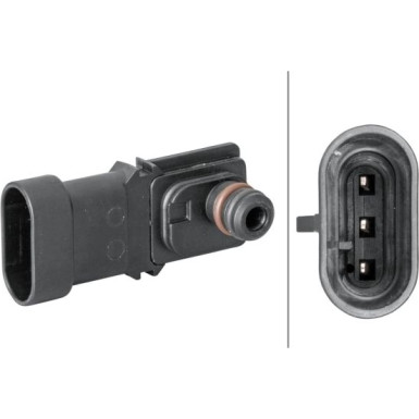 HELLA Sensor, Saugrohrdruck | 6PP 009 400-281