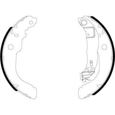 91084300 Bremsbackensatz 91084300 Bremsbackensatz