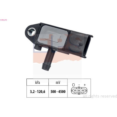 Sensor, Abgasdruck Made in Italy - OE Equivalent 1.993.273