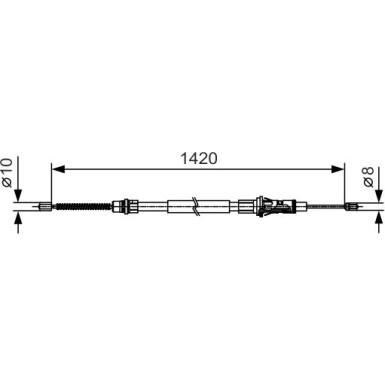 1 987 482 013 Seilzug, Feststellbremse