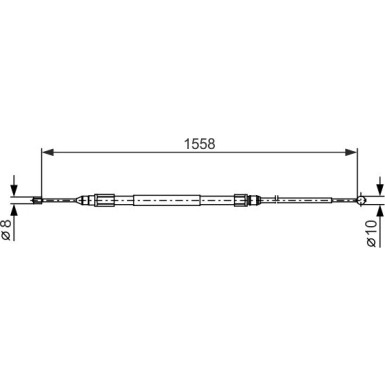 1 987 482 368 Seilzug, Feststellbremse 1 987 482 368 Seilzug, Feststellbremse