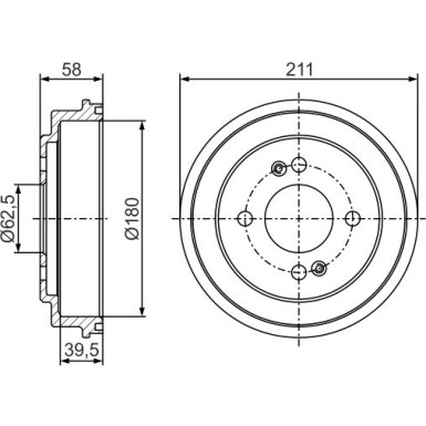 Bremstrommel | KIA | 0 986 477 278 Bremstrommel | KIA | 0 986 477 278