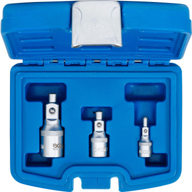 BGS Verlängerungs-Satz mit Magnethalter | 6,3 mm (1/4"""") / 10 mm (3/8"""") / 12,5 mm (1/2"""") | 3-tlg | 198
