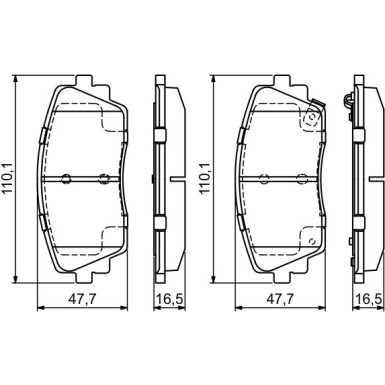 Bremsklötze | KIA Picanto | 0 986 494 688