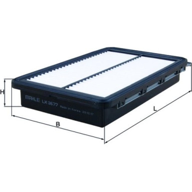 MAHLE Luftfilter | LX 3677
