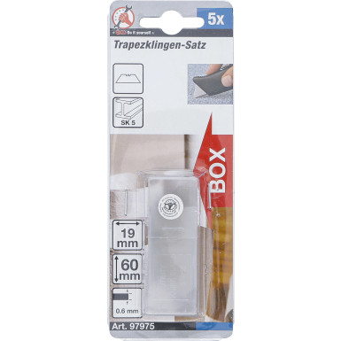 BGS Trapezklingen-Satz 0,6 x 19 mm 5-tlg BGS Do it yourself 97975