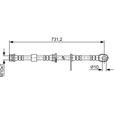 Bremsschlauch | MITSUBISHI | 1987481958