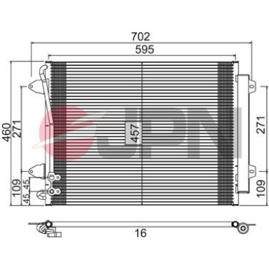 JPN Kondensator, Klimaanlage 60C9142-JPN