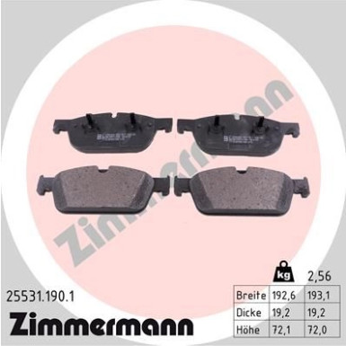 ZIMMERMANN Bremsbeläge