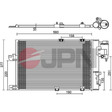 JPN Kondensator, Klimaanlage 60C9111-JPN