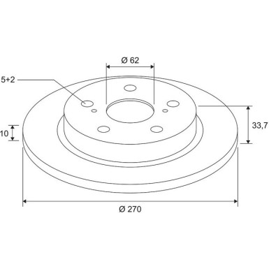 VALEO Bremsscheibe 672629 COATED