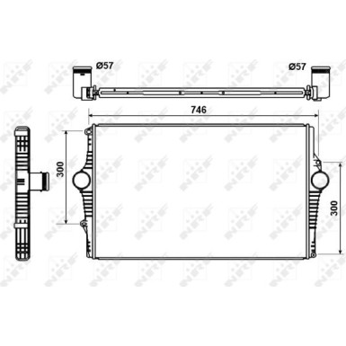 NRF Ladeluftkühler 30501
