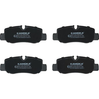 KAMOKA Bremsbelagsatz, Scheibenbremse JQ101402