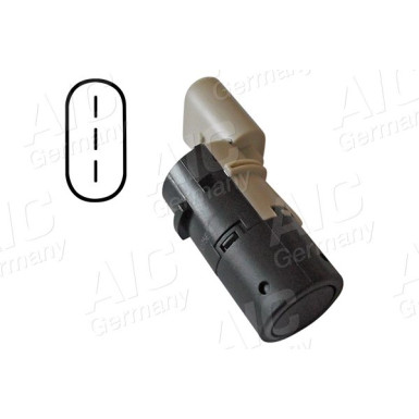 PARKSENSOR HINTEN/VORNE GRU PQ | VW TRANSPORTER 4,03-3,15/A6 97-08 | 7297,301,3 PARKSENSOR HINTEN/VORNE GRU PQ | VW TRANSPORTER 4,03-3,15/A6 97-08 | 7297,301,3
