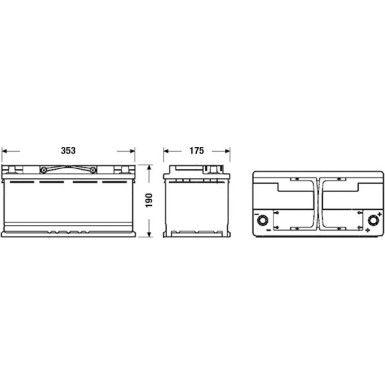 EXIDE Starterbatterie | EL1000