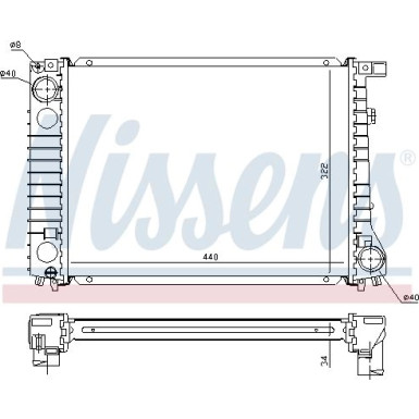 Wasserkühler PKW | BMW 3er (E30) | 60797A
