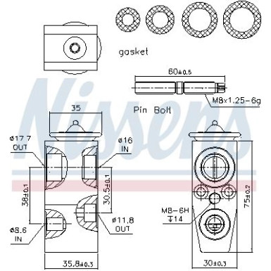 Expansionsventil Opel Insignia 08 FIRST FIT 999285