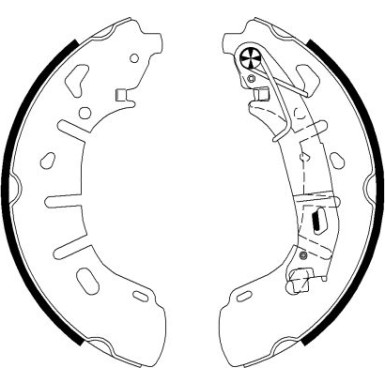 91079300 Bremsbackensatz 91079300 Bremsbackensatz