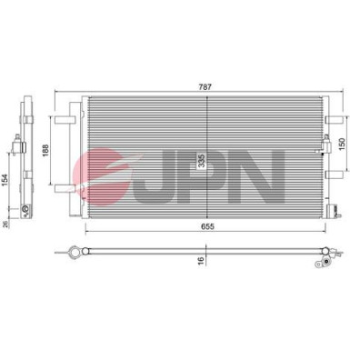 JPN Kondensator, Klimaanlage 60C9080-JPN