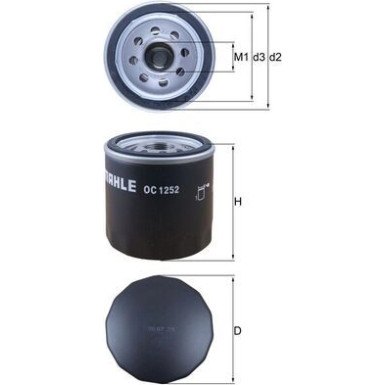 MAHLE Ölfilter | OC 1252