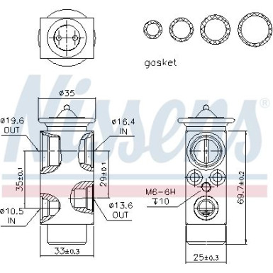 Expansionsventil BMW 7 E65-E66 01 FIRST FIT 999228