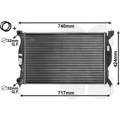 VAN WEZEL Kühler, Motorkühlung 03002201 VAN WEZEL Kühler, Motorkühlung 03002201