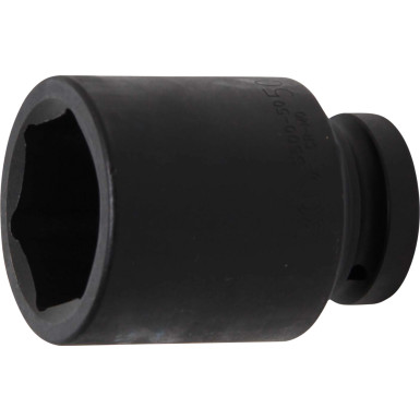 BGS Kraft-Steckschlüssel-Einsatz Sechskant, tief | Antrieb Innenvierkant 25 mm (1"""") | SW 50 mm | 5500-50