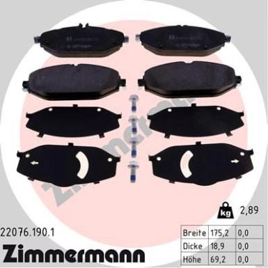 ZIMMERMANN Bremsbeläge