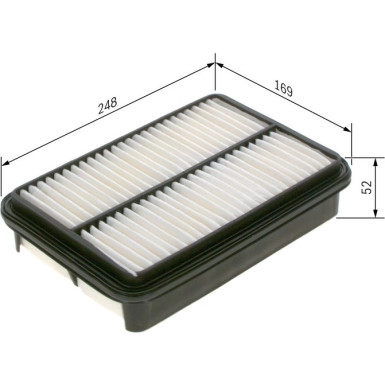 Luftfilter | MITSUBISHI,TOYOTA,VW,DAIHATSU,MAZDA | 1457433952