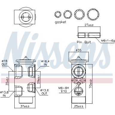 Expansionsventil BMW 3 E46 98 FIRST FIT 999222
