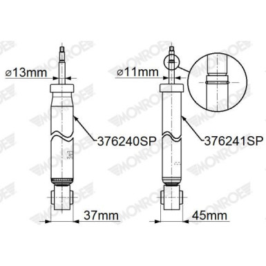 MONROE OESpectrum HA re | VW Beetle 11 | 376240SP MONROE OESpectrum HA re | VW Beetle 11 | 376240SP