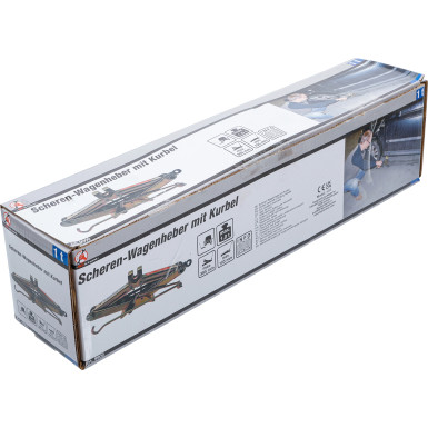 BGS Scheren-Wagenheber mit Kurbel 1 t BGS Do it yourself 9909