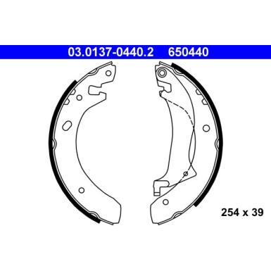 Bremsbackensatz | 03.0137-0440.2