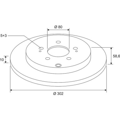 VALEO Bremsscheibe 672516 COATED