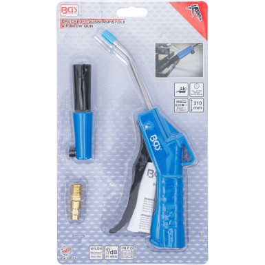 BGS Druckluft-Ausblaspistole | mit Pinsel | 70972