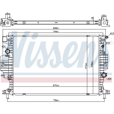 Wasserkühler PKW | Ford Mondeo V 14 | 620156