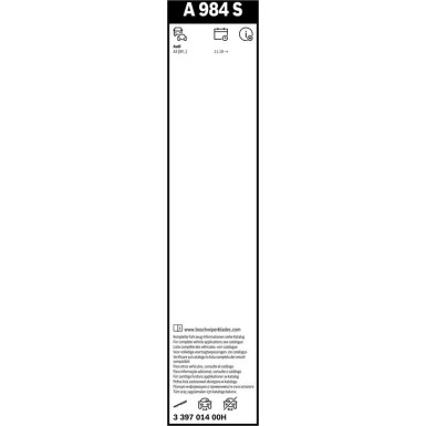BOSCH | Scheibenwischer Aerotwin A984S | Wischblattsatz | 3 397 014 00H