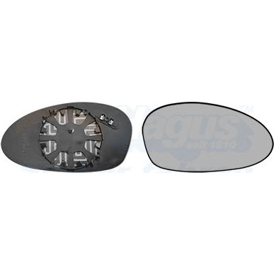 Spiegelglas, Außenspiegel BMW 3ER E90 OE 51167250424 HAGUS 657834