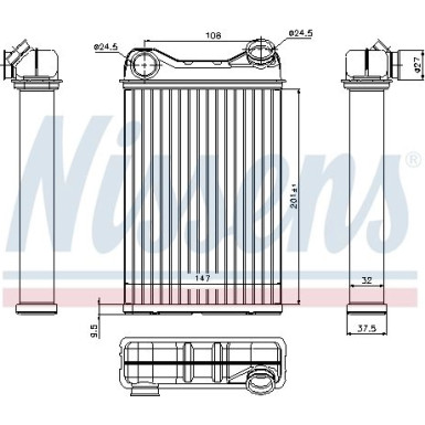Heizkühler PKW | FIAT PUNTO II -AC 99 | 71445