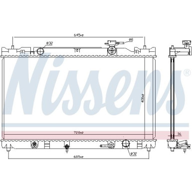 Wasserkühler PKW | TOYOTA CAMRY 2.4 AUT. 01 | 646351