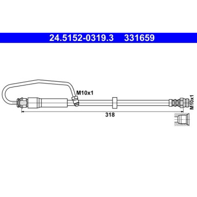 Bremsschlauch | 24.5152-0319.3 Bremsschlauch | 24.5152-0319.3