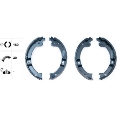 91069600 Bremsbackensatz, Feststellbremse 91069600 Bremsbackensatz, Feststellbremse