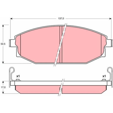 Bremsklötze VA | HYUNDAI Galloper 98 | GDB3232